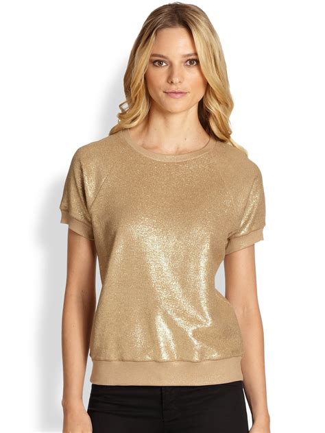 Women's Metallic Tops 